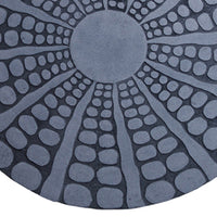 Round Shape Sandstone Wall Decor with Stardust Pebble, Small, Gray - BM26633