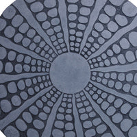 Round Sandstone Wall Decor with Stardust Pebble, Large, Gray - BM26634
