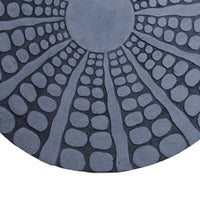 Round Sandstone Wall Decor with Stardust Pebble, Large, Gray - BM26634