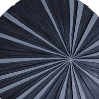 Round and Ribbed Sandstone Wall Decor, Large, Gray - BM26636
