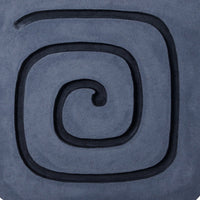 Sandstone Wall Decor with Square Spiral Design, Gray and Black - BM26637