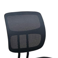 Office Chair with Curved Mesh Back and Adjustable Height, Black - BM266474