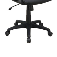 Office Chair with Top Padded Back and Casters, Black - BM266479