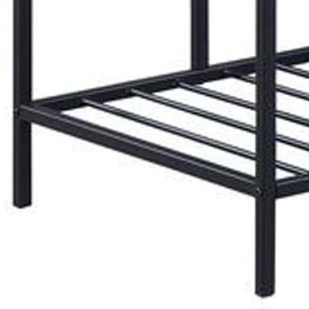 Kitchen Island with Slatted and Bottom Shelves, Oak Brown - BM269086