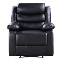 Power Recliner with Pocket Coil Seating and Pillow Top Arms, Black - BM269194