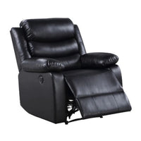 Power Recliner with Pocket Coil Seating and Pillow Top Arms, Black - BM269194