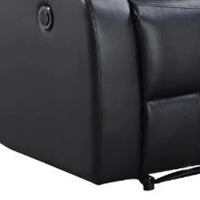 Power Recliner with Pocket Coil Seating and Pillow Top Arms, Black - BM269194
