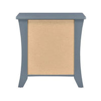 Accent Table with 2 Drawers and Open Compartment, Gray - BM269583