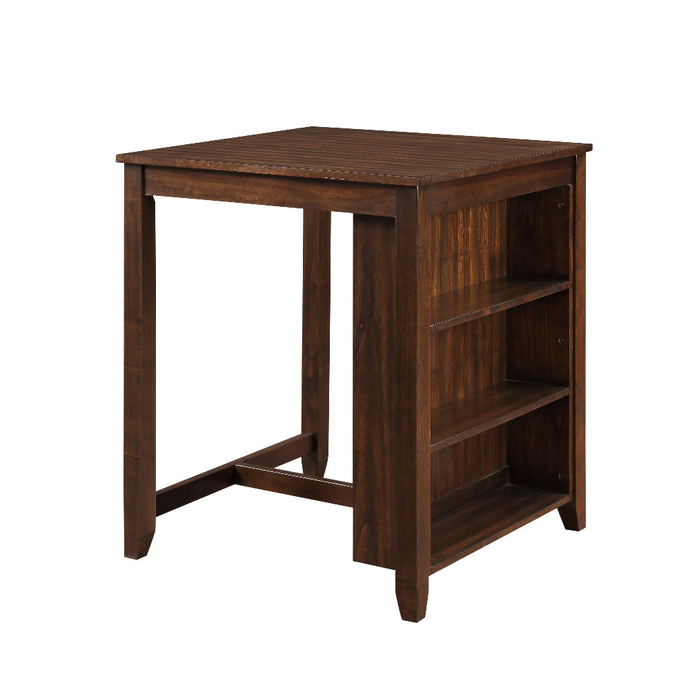 Gary 3 Piece Counter Table Set, Cherry Brown - BM272091