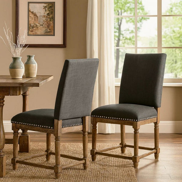 Kate 40 Inch Wooden Counter Height Chair with Velvet Seat, Set of 2, Black - BM272107