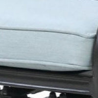 Wynn Outdoor Metal Dining Swivel Chair, Set of 2, Light Blue - BM272235