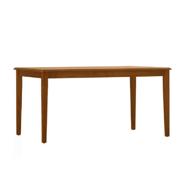 Nova 60 Inch Rectangular Dining Table, Tapered Legs, Rich Walnut Brown - BM274318