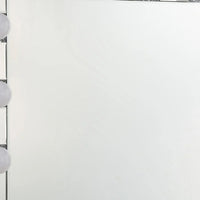 Zaff 32 Inch Modern Glam Lighted Mirror, 12 Sockets, Faux Diamonds, Silver - BM274650