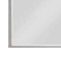 Jody 38 Inch Wall Mirror, Rectangular Wood Frame, Gray - BM275047