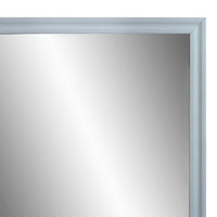 Tyra 39 Inch Wall Mirror, Rectangular Wood Frame, Gray - BM275527