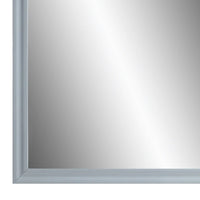 Tyra 39 Inch Wall Mirror, Rectangular Wood Frame, Gray - BM275527