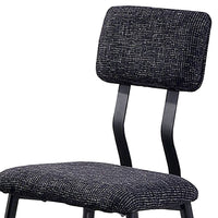 30 Inch Bar Height Chair, Padded Seating, Metal Legs, Black - BM275625