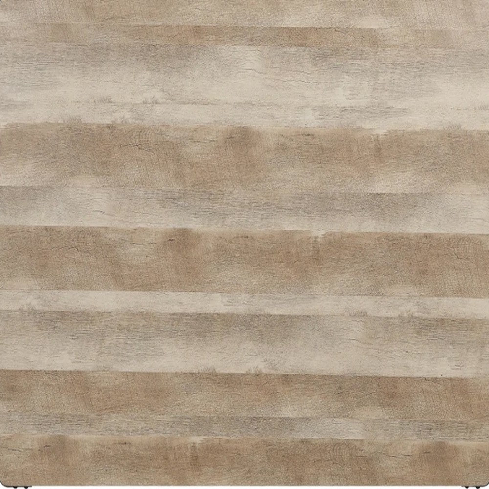 Ada 64 Inch Solid Wood Dining Table, Metal Frame, Rectangular, Brown - BM275722