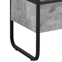 Ish 39 Inch Entertainment Center TV Stand, 2 Drawers, Wood, Gray, Black - BM276252