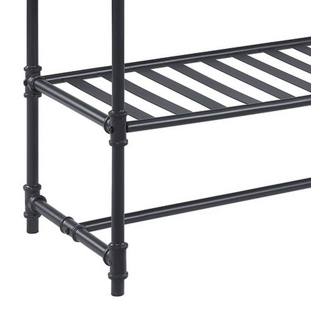 Ley 47 Inch Wood Sideboard Console Sofa Table, 3 Drawers, Industrial, Oak - BM276289