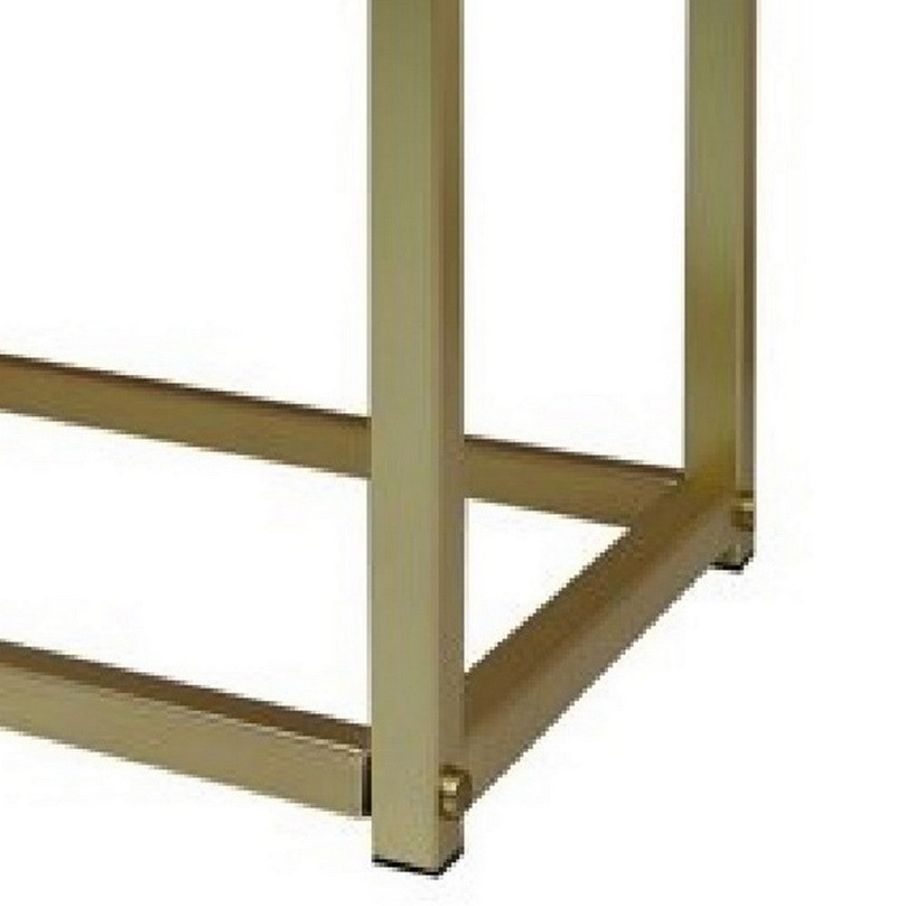 Rose Round Vanity Mirror with Stool, Faux Fur Seat, Brass, White - BM279008