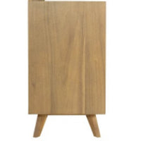 Cid Allie 53 Inch Modern Dresser, 6 Drawers, Solid Acacia, Walnut Brown - BM279487