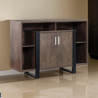 Zale 47 Inch Wood Buffet Sideboard Console, 1 Cabinet, Sled Base, Brown - BM279737