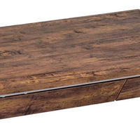 36 Inch Modern Office Desk, 2 Drawers, X Shape Frame, Wood, Oak, Chrome - BM280281