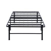 Adel King Size Low Profile Bed Foldable Metal Frame, Black  - BM280379