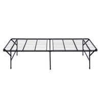Adel King Size Low Profile Bed Foldable Metal Frame, Black  - BM280379