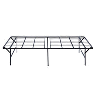 Adel King Size Low Profile Bed Foldable Metal Frame, Black  - BM280379