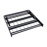 Adel King Size Low Profile Bed Foldable Metal Frame, Black  - BM280379