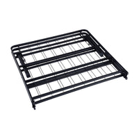 Adel King Size Low Profile Bed Foldable Metal Frame, Black  - BM280379