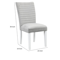 22 Inch Wood Dining Chair, Metal Scroll Accent, Set of 2, Rustic Brown - BM281976