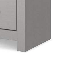 Finley 25 Inch Rustic Wood Nightstand, 2 Drawer, Marble Top, Gray, White - BM283310