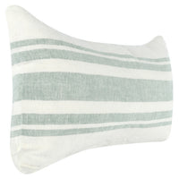 14 x 26 Accent Lumbar Throw Pillow, Stripe Design, Eucalyptus, White, Green By Casagear Home