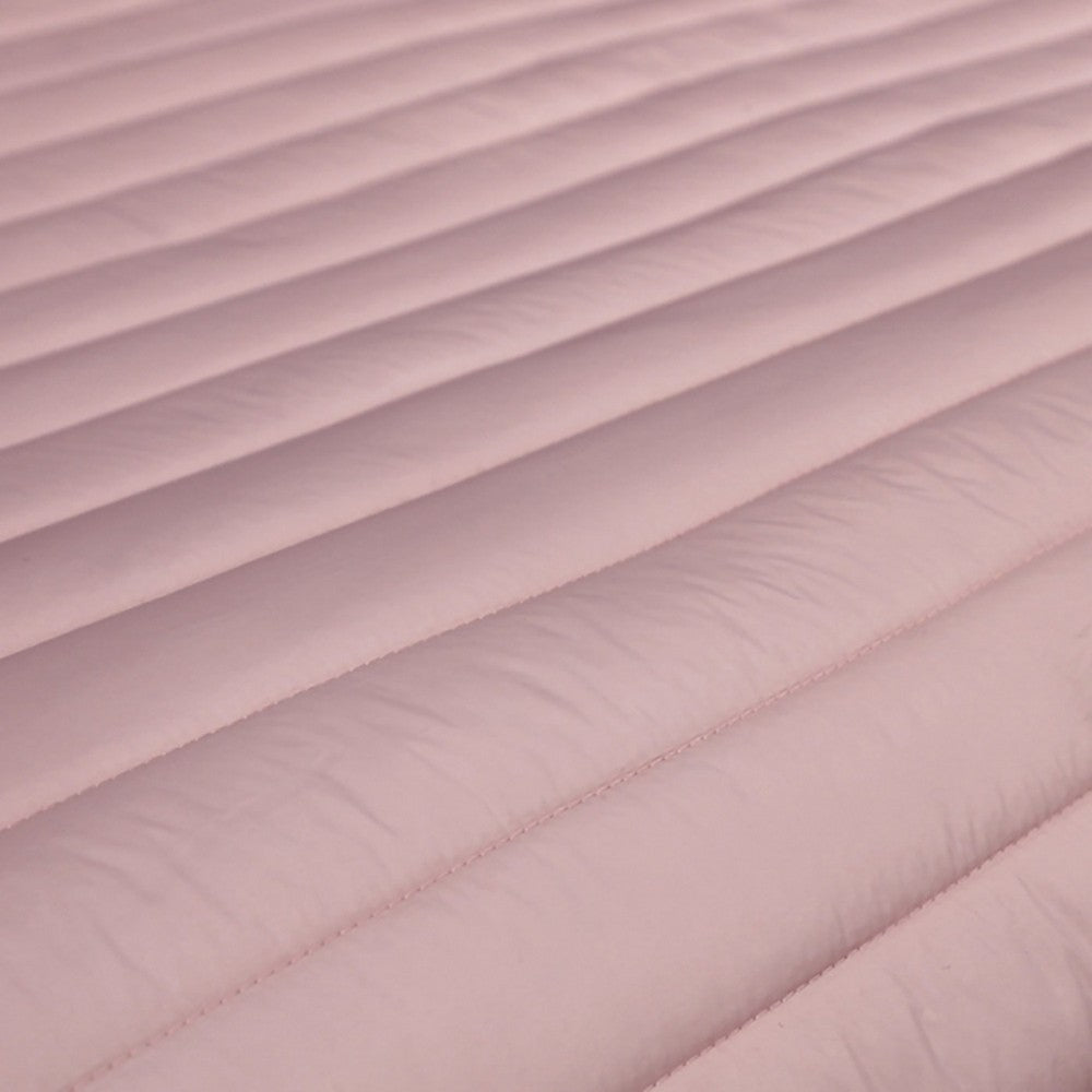 Cabe 3 Piece Queen Comforter Set, Polyester Puffer Channel Quilt, Rose Pink - BM283914