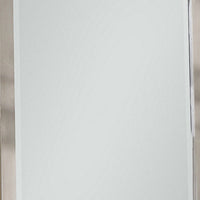 Bran 36 x 36 Modern Square Dresser Mirror, Pine Wood, Light Brown - BM284304