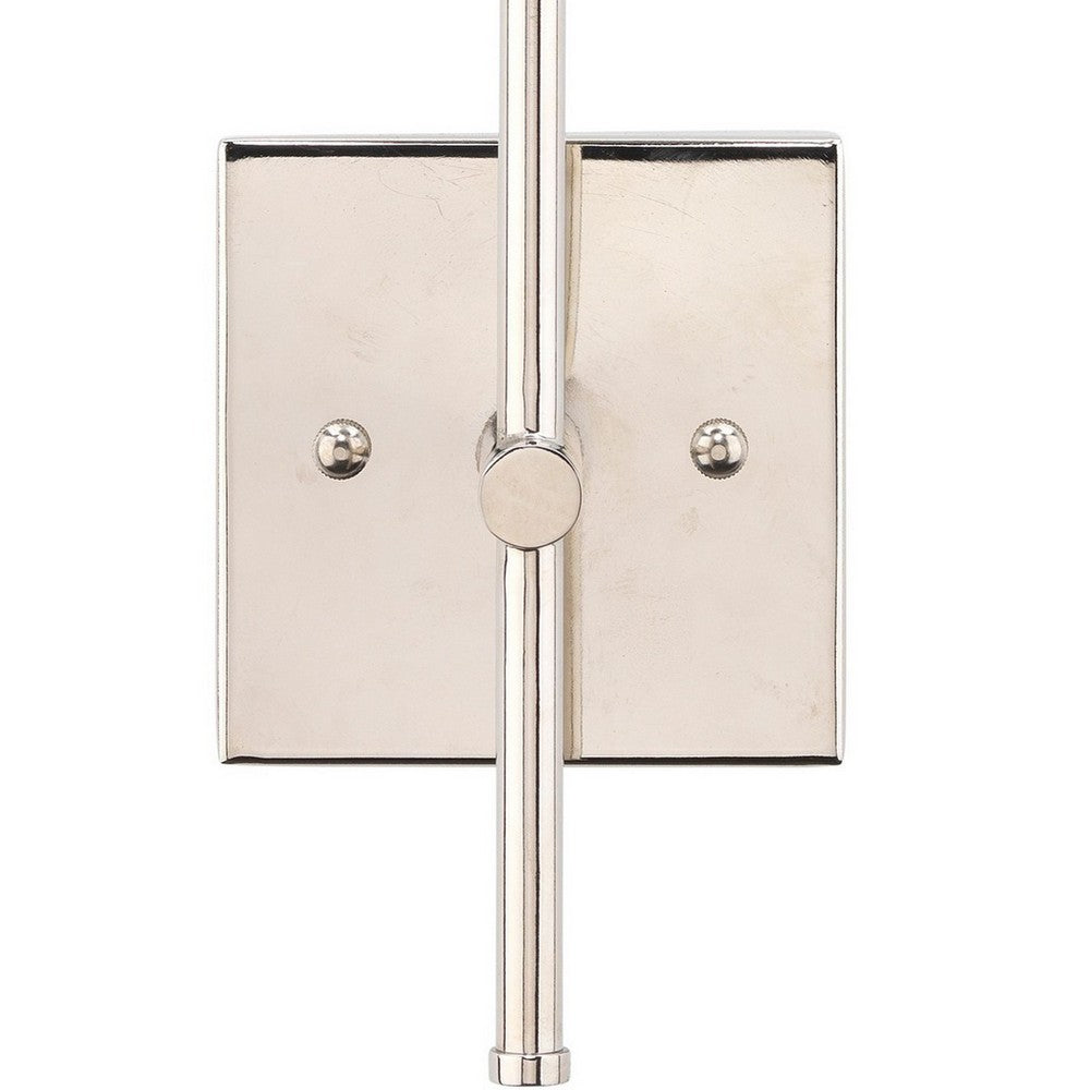 Abi 18 Inch Wall Sconce, Hand Blown Glass in Smooth Metallic Gray, 40W  - BM285702