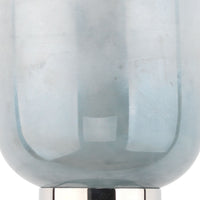 Abi 18 Inch Wall Sconce, Hand Blown Glass in Smooth Metallic Gray, 40W  - BM285702