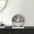 Isac 12 Inch Modern Glass Sphere, Stylish Aged Silver, Textured Surface - BM286149