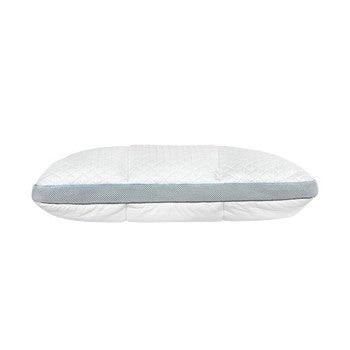 Beda 18 x 27 Queen Size Memory Foam Pillow, Fire Retardant Material, White By Casagear Home