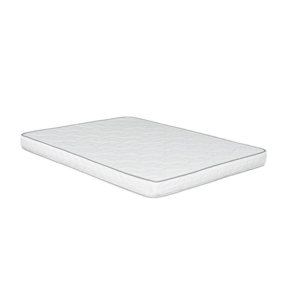 Sofi 6 Inch Full Size Reversible Mattress, Double Quilting, PU Foam Core-BM286465