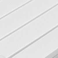 Lark 35 Inch Outdoor Coffee Table, White Aluminum Frame, Polyresin Top - BM287801