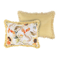 Kelsa Set of 2 Standard and King Floral Pillow Sham Set, Polyester, Gold - BM293429