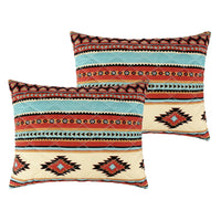 Tagus 36 Inch King Pillow Sham, Natural Southwest Patterns, Side Zippers - BM293470