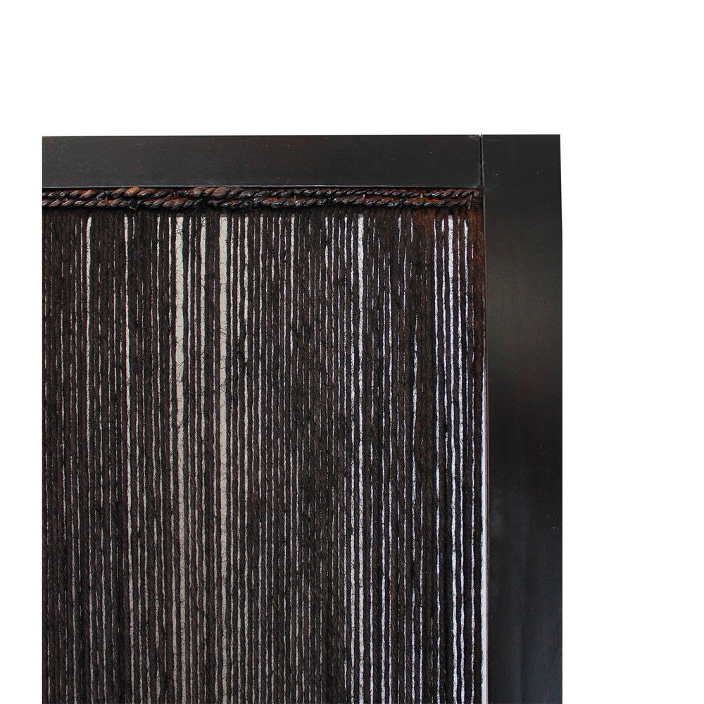 Yetta 72 x 72 Indoor Outdoor Folding Screen Room Divider, Handmade, Brown - BM294238