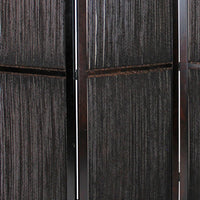 Yetta 72 x 72 Indoor Outdoor Folding Screen Room Divider, Handmade, Brown - BM294238