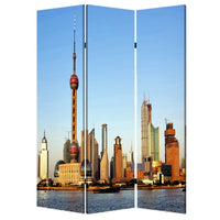 Brar 71 Inch 3 Panel Canvas Screen, Great Wall of China Print, Multicolor - BM294249