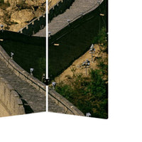 Brar 71 Inch 3 Panel Canvas Screen, Great Wall of China Print, Multicolor - BM294249